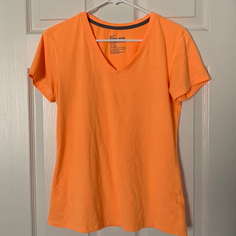 Nike Dri-Fit Neon Orange T Shirt